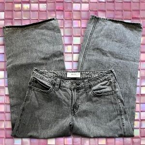 Hollister Women's Gray Straight Leg Jeans